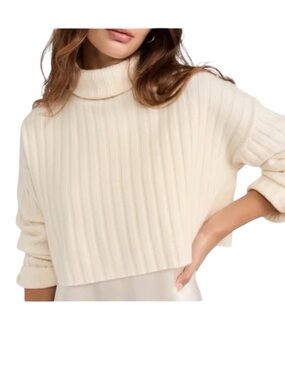 SABLYN Robbie Mohair Oversized Cropped Sweater size XS